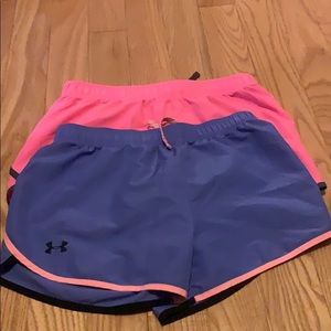 LOT OF 2 Kids Under Armour Shorts